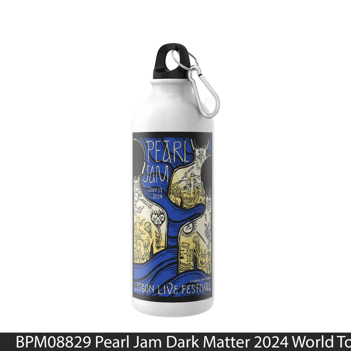 Botol Pearl Jam Dark Matter 2024 World Tour Lisbon Festival - Music Sport Bottle