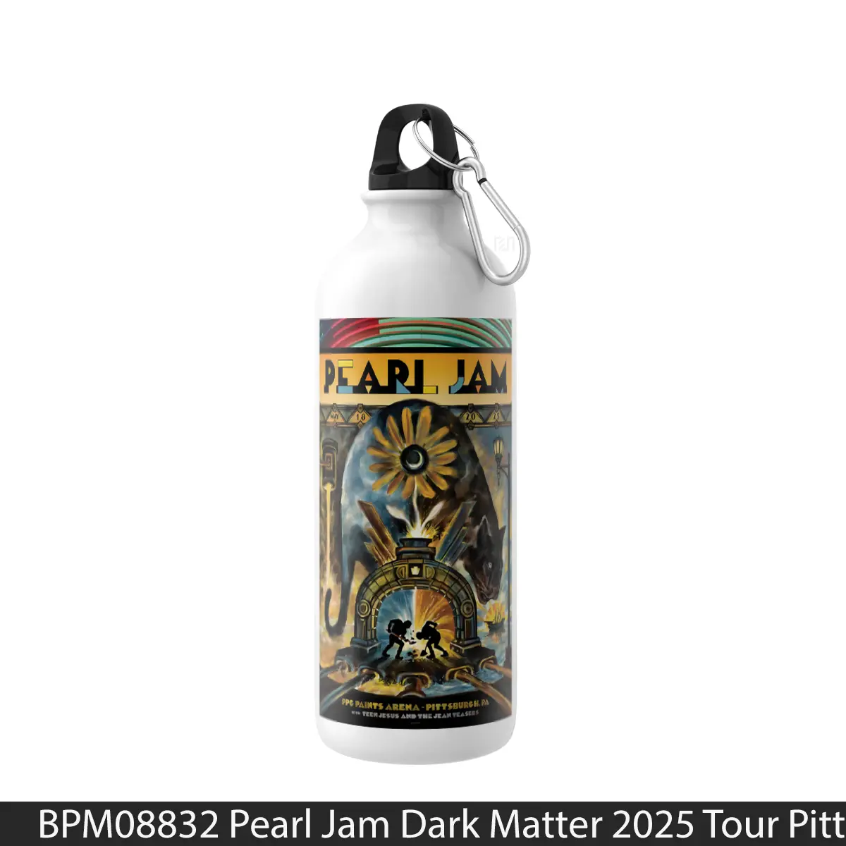 Botol Pearl Jam Dark Matter 2025 Tour Pittsburgh - Music Sport Bottle