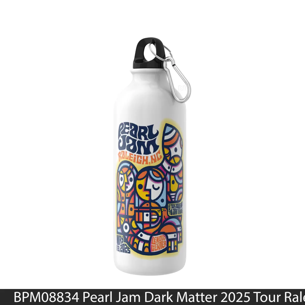 Botol Pearl Jam Dark Matter 2025 Tour Raleigh - Music Sport Bottle