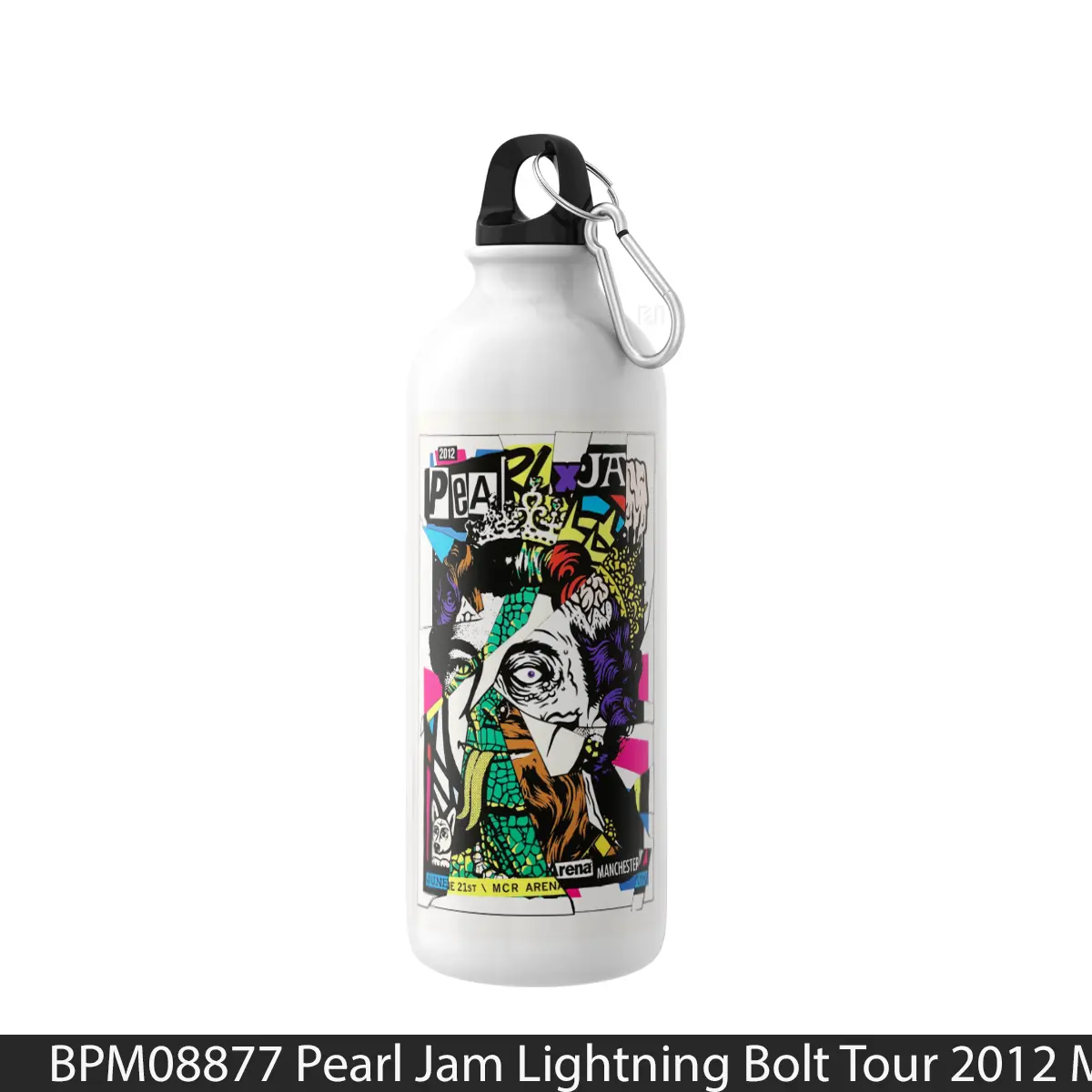 Botol Pearl Jam Lightning Bolt Tour 2012 Manchester Arena - Music Sport Bottle