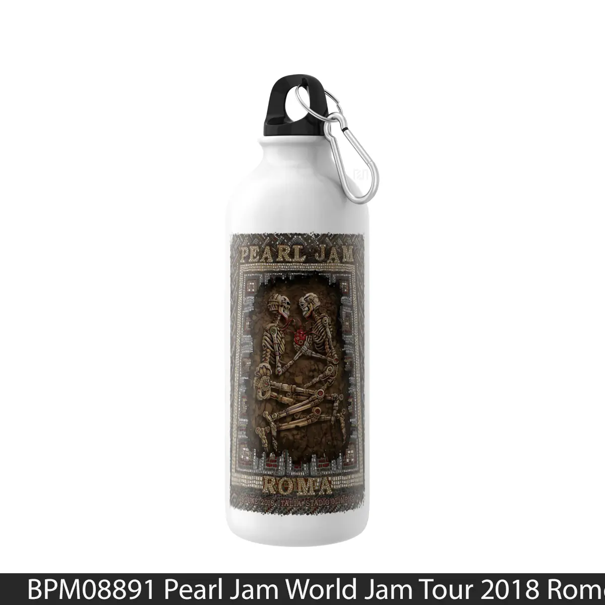 Botol Pearl Jam World Jam Tour 2018 Rome - Music Sport Bottle