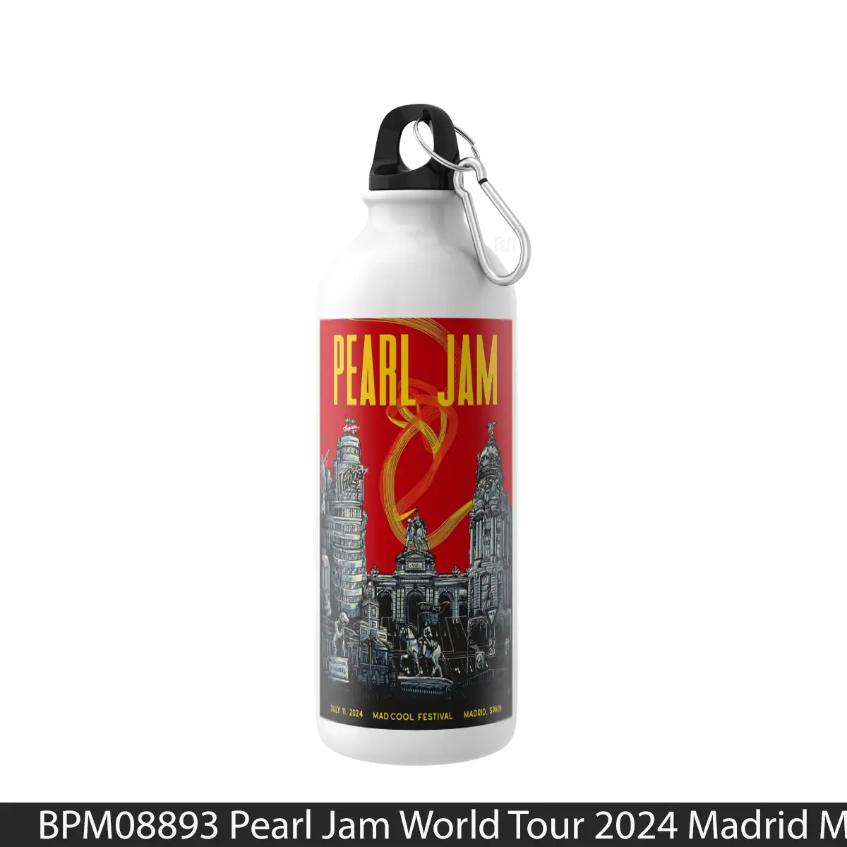 Botol Pearl Jam World Tour 2024 Madrid Mad Cool Festival - Music Sport Bottle