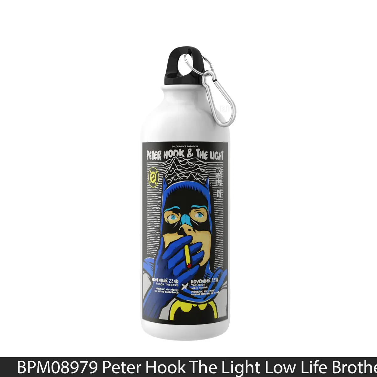 Botol Peter Hook The Light Low Life Brotherhood Tour 2014 Los Angeles - Music Sport Bottle