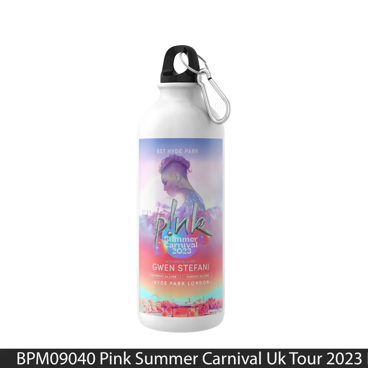 Botol Pink Summer Carnival Uk Tour 2023 London Hyde Park - Music Sport Bottle