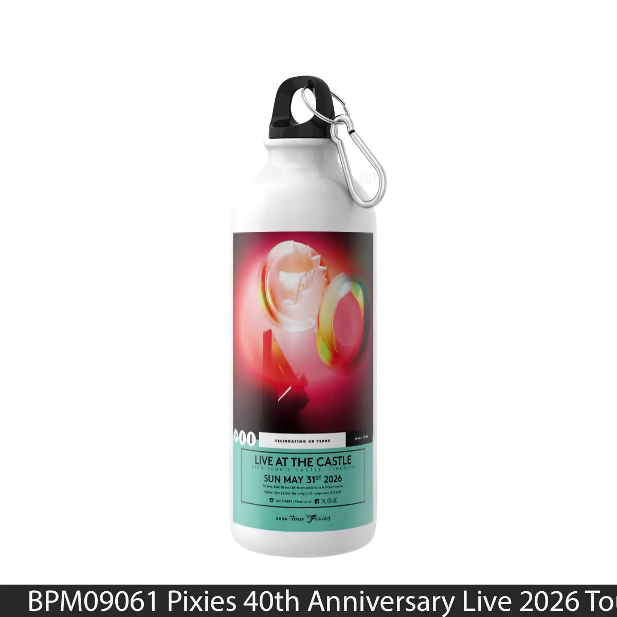 Botol Pixies 40Th Anniversary Live 2026 Tour Lime - Music Sport Bottle