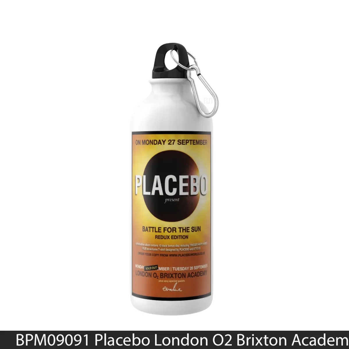 Botol Placebo London O2 Brixton Academy 2013 Print 1 - Music Sport Bottle