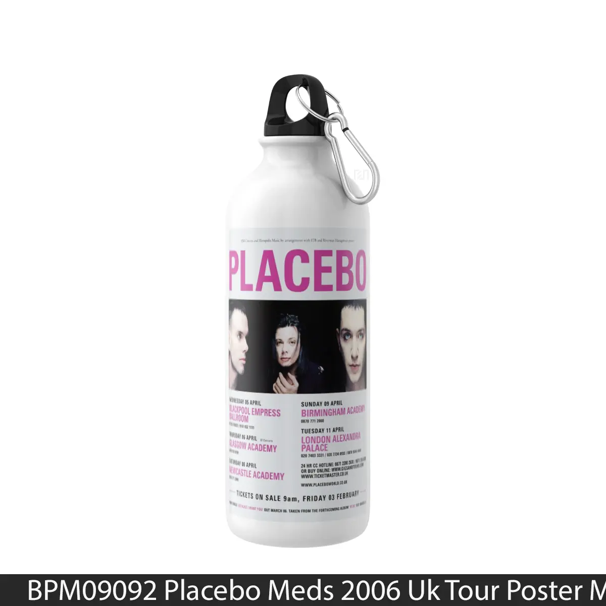 Botol Placebo Meds 2006 Uk Tour - Music Sport Bottle