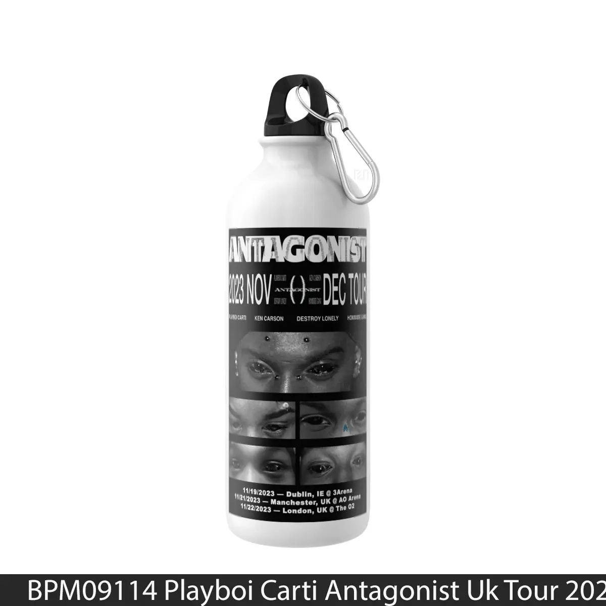 Botol Playboi Carti Antagonist Uk Tour 2023 - Music Sport Bottle