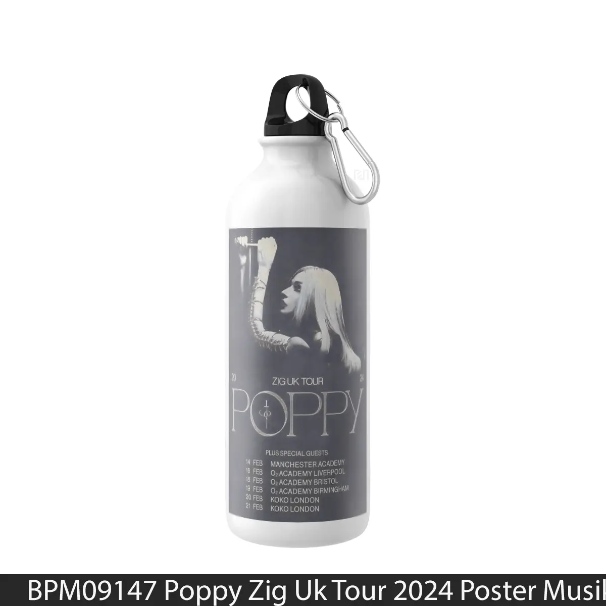 Botol Poppy Zig Uk Tour 2024 - Music Sport Bottle