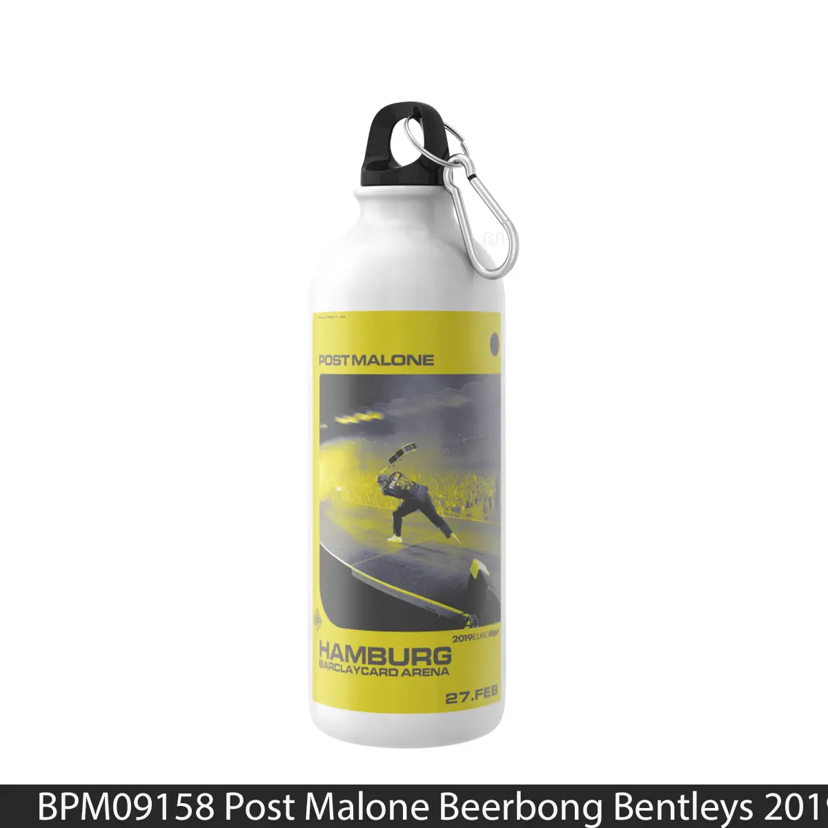 Botol Post Malone Beerbong Bentleys 2019 World Tour Po 13 - Music Sport Bottle
