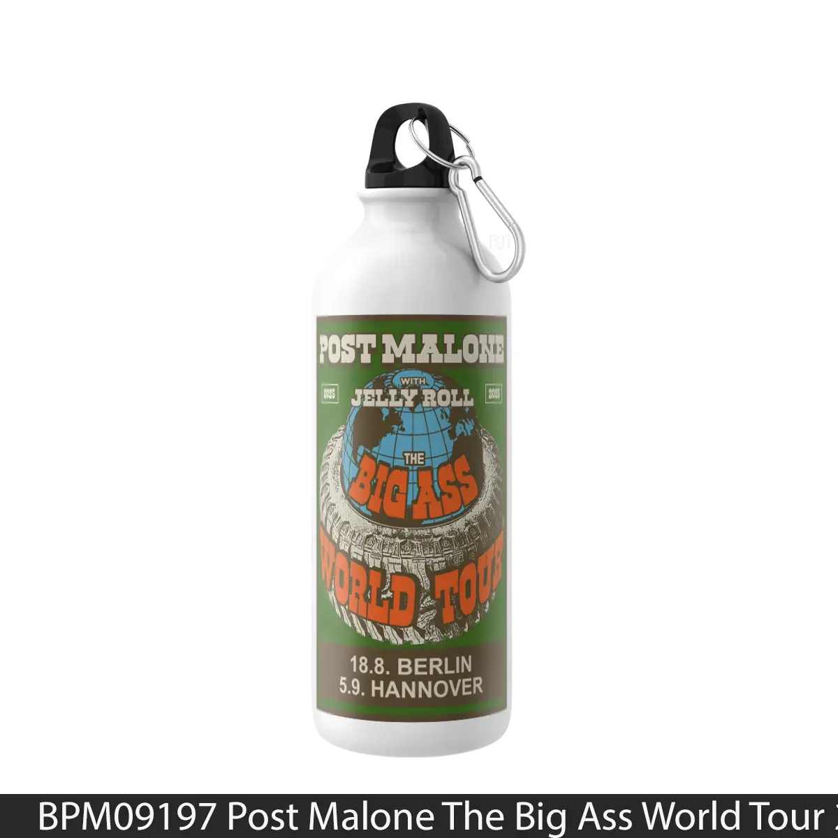 Botol Post Malone The Big Ass World Tour 2025 Berlin - Music Sport Bottle