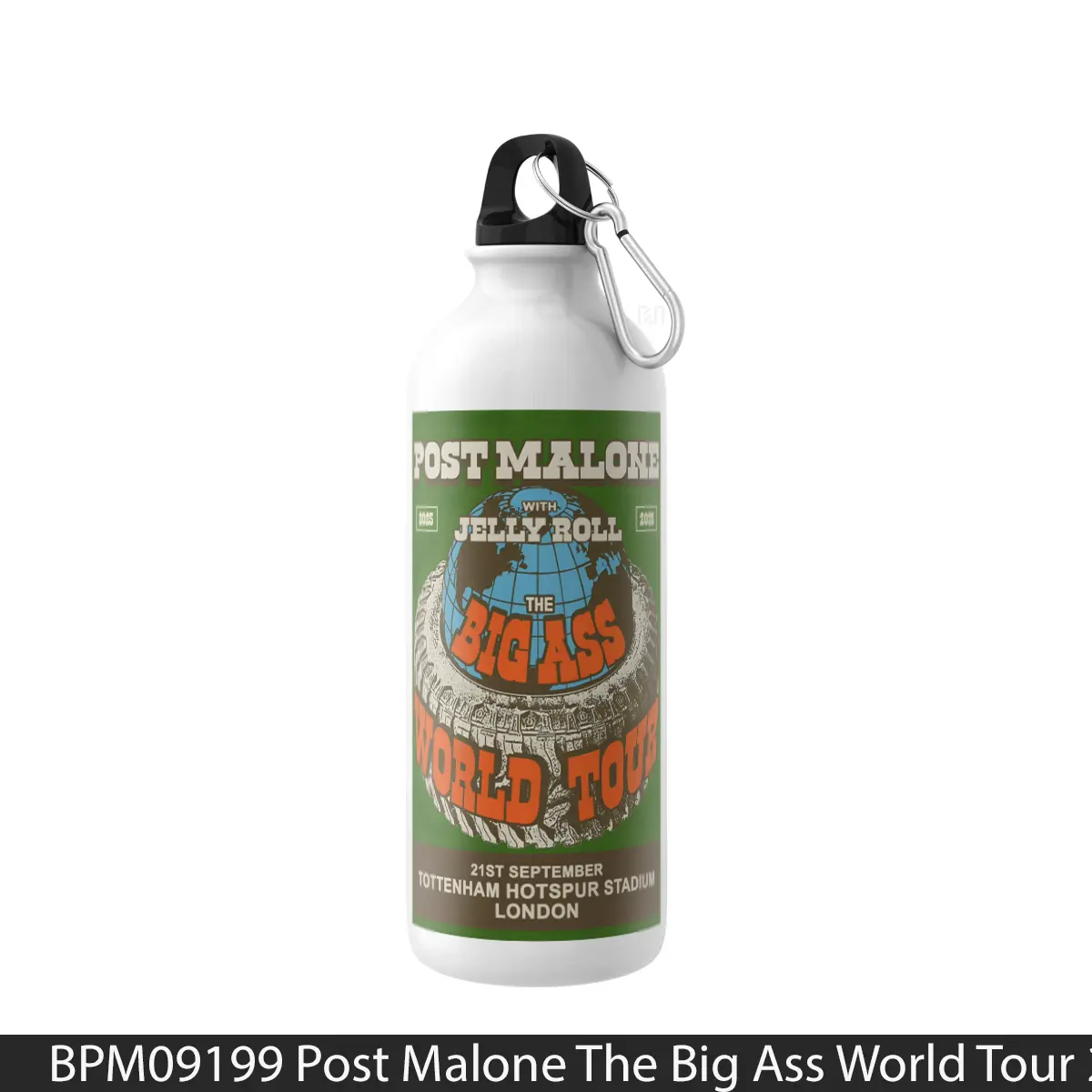Botol Post Malone The Big Ass World Tour 2025 London Tottenham - Music Sport Bottle