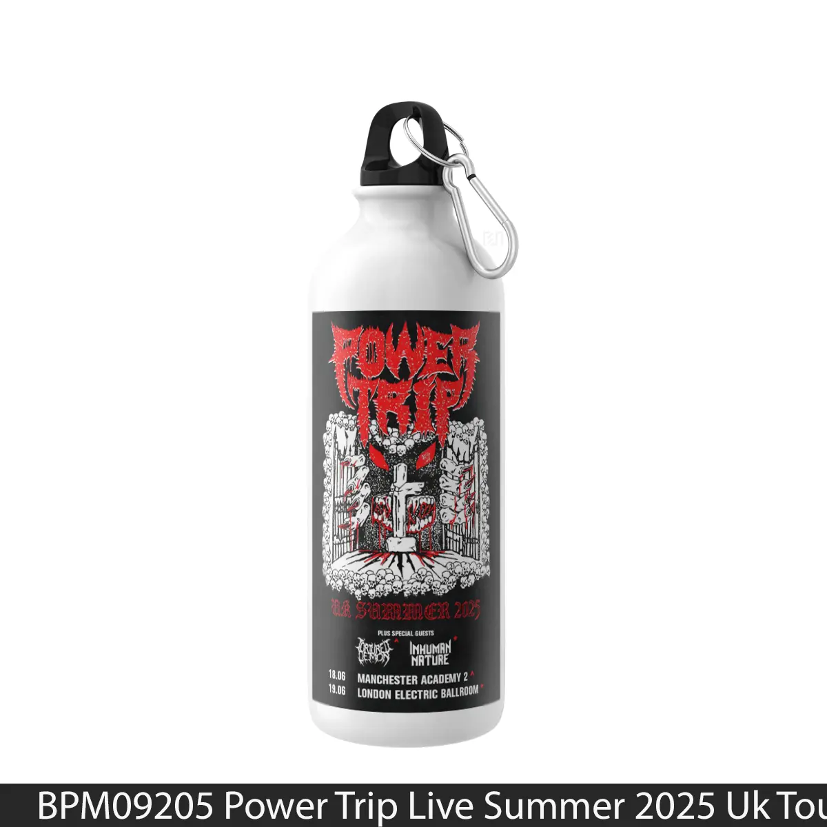 Botol Power Trip Live Summer 2025 Uk Tour - Music Sport Bottle