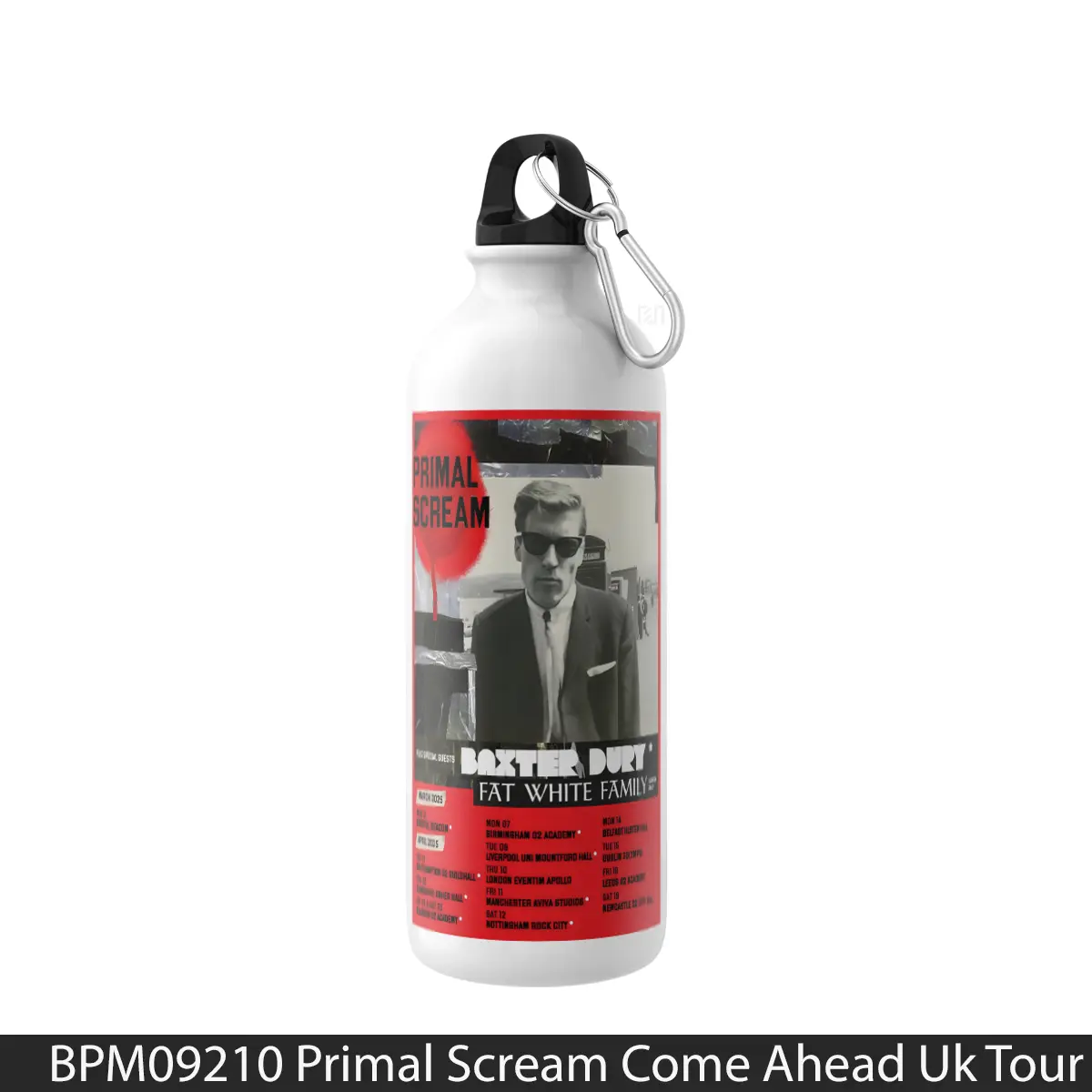 Botol Primal Scream Come Ahead Uk Tour 2025 - Music Sport Bottle