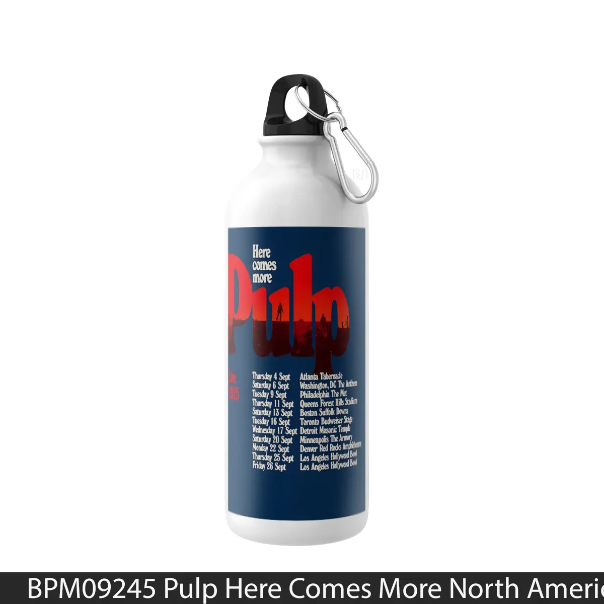 Botol Pulp Here Comes More North America Tour 2025 - Music Sport Bottle