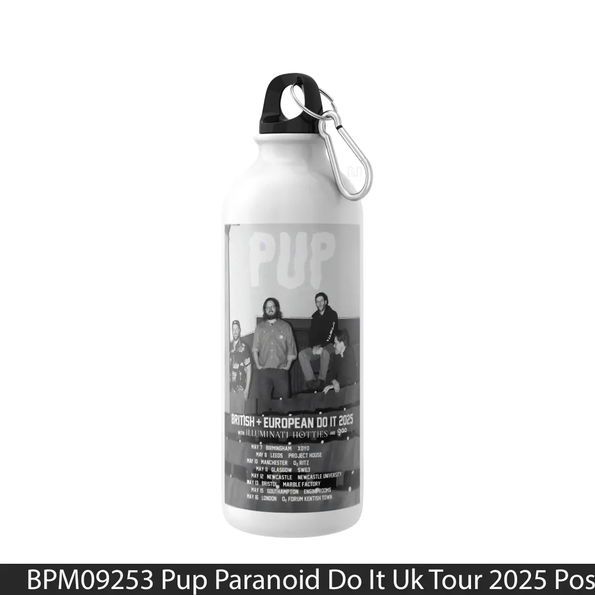 Botol Pup Paranoid Do It Uk Tour 2025 - Music Sport Bottle