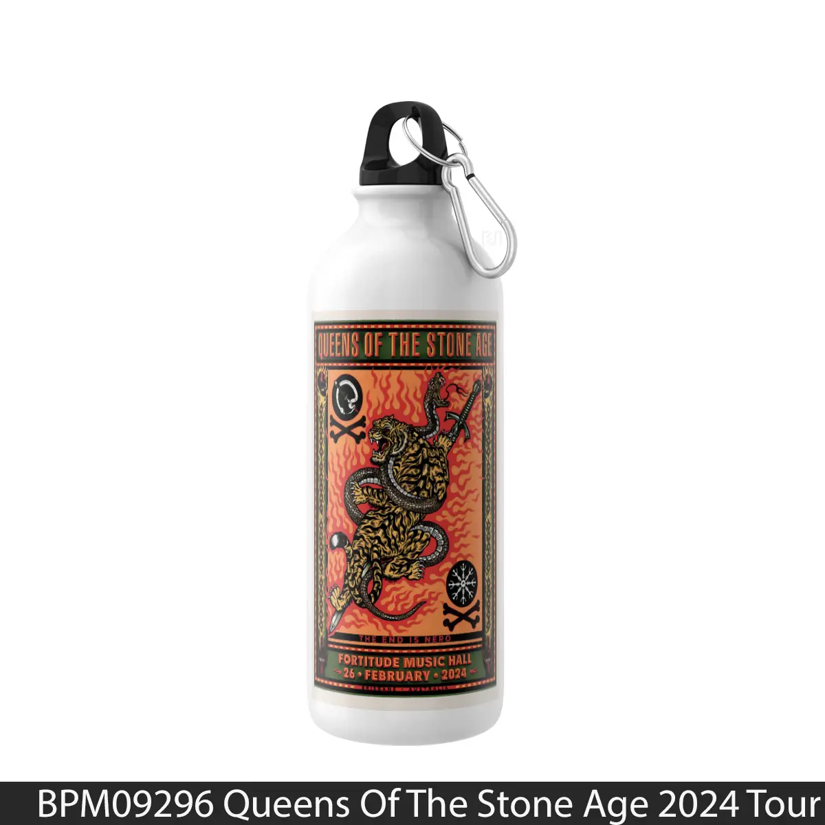 Botol Queens Of The Stone Age 2024 Tour - Music Sport Bottle