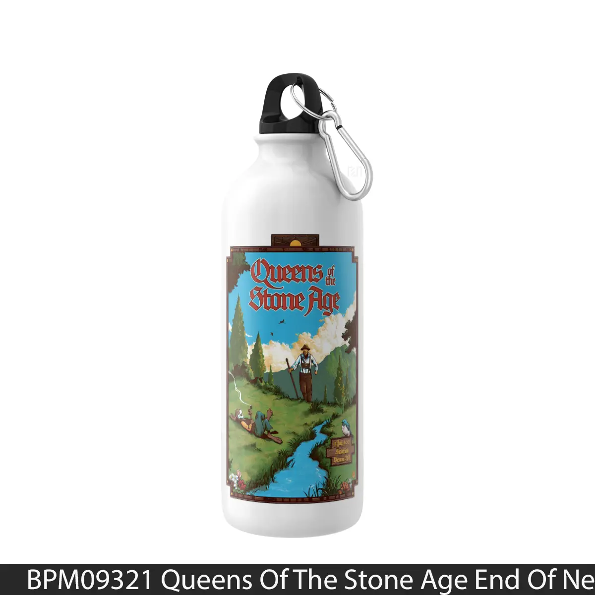 Botol Queens Of The Stone Age End Of Nero 2025 Tour - Music Sport Bottle