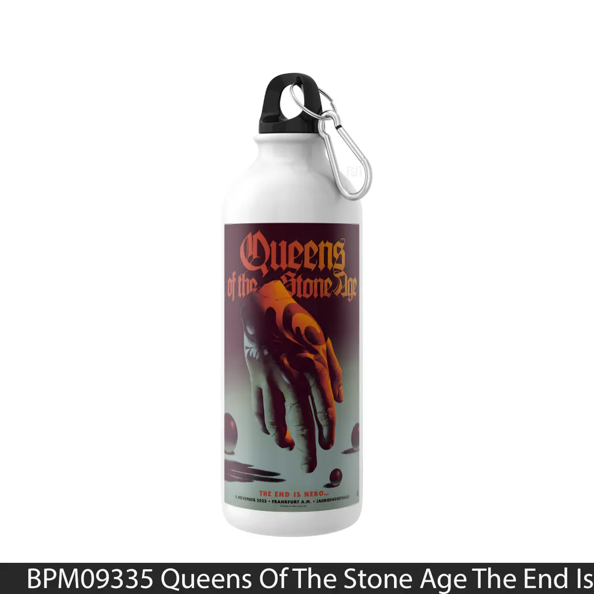Botol Queens Of The Stone Age The End Is Nero 2023 Tour 2 - Music Sport Bottle