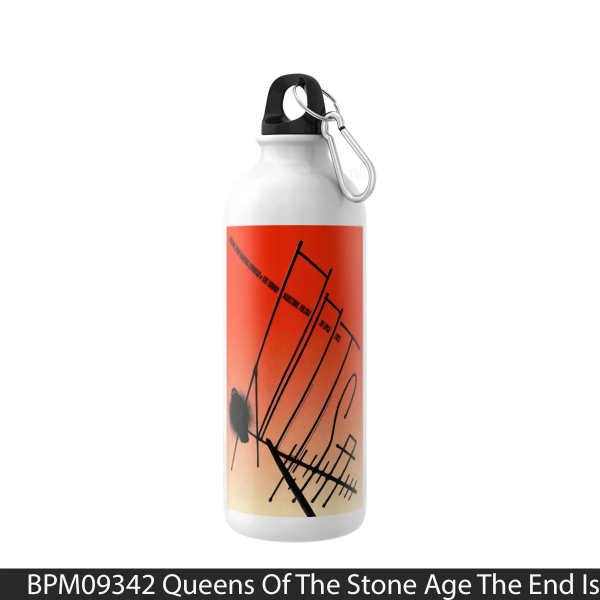 Botol Queens Of The Stone Age The End Is Nero 2025 Tour 2 - Music Sport Bottle
