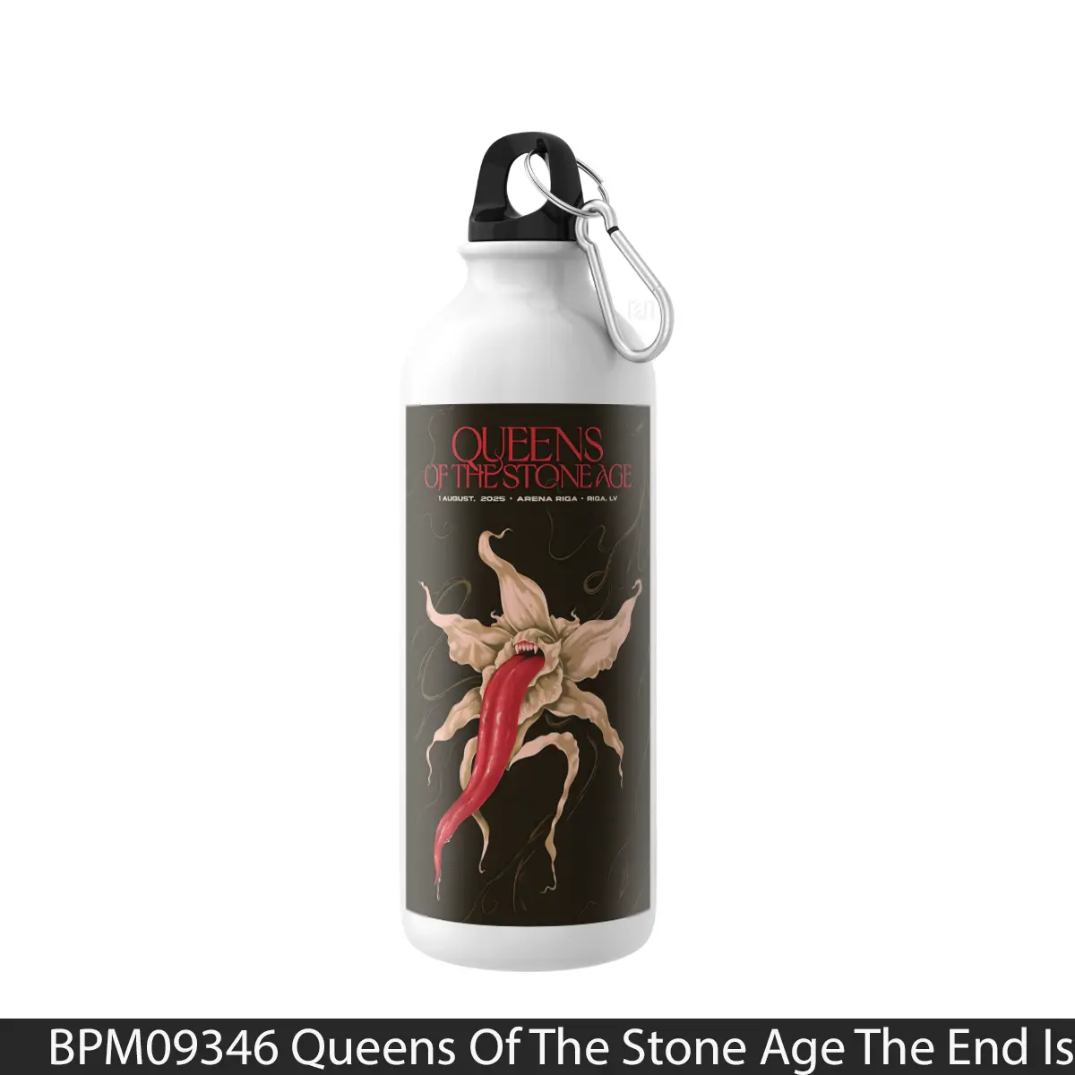 Botol Queens Of The Stone Age The End Is Nero 2025 Tour - Music Sport Bottle