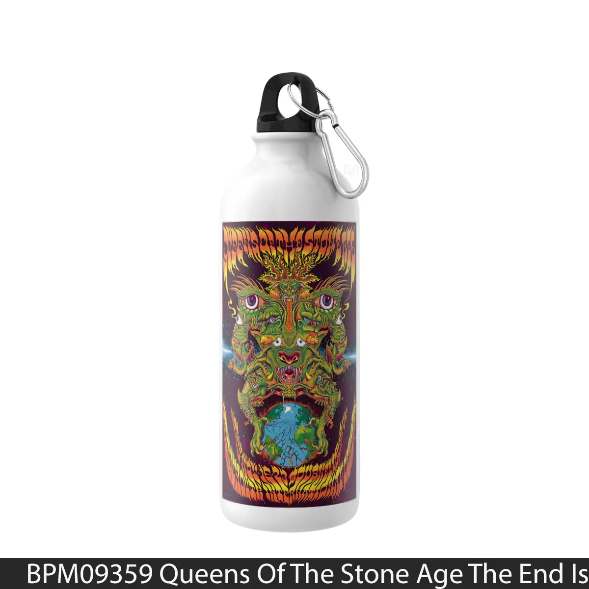 Botol Queens Of The Stone Age The End Is Nero Uk Tour 2023 Variant - Music Sport Bottle