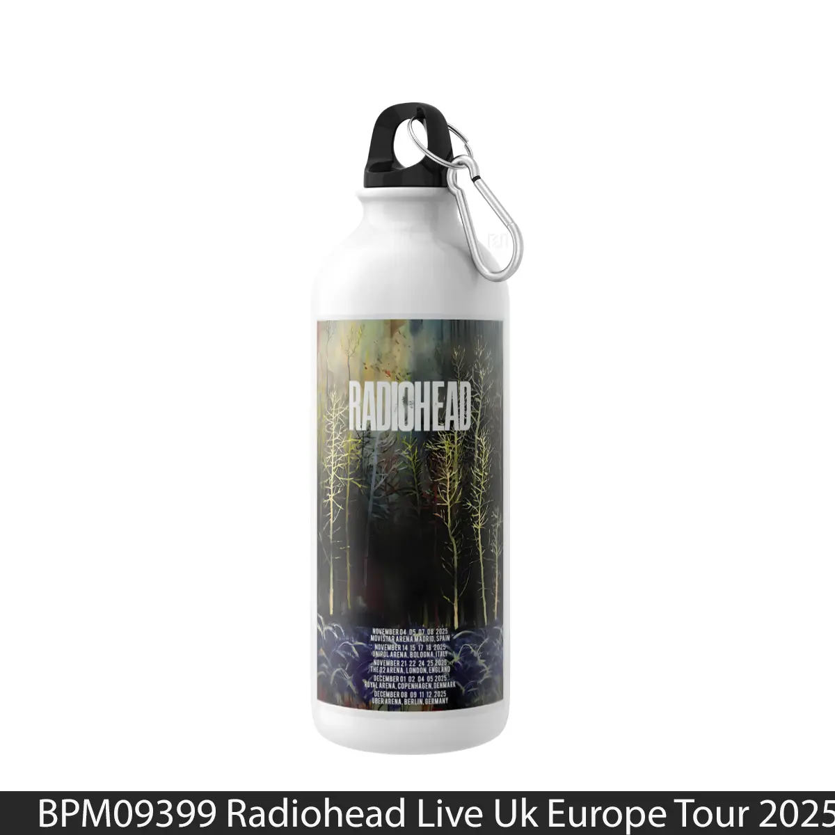 Botol Radiohead Live Uk Europe Tour 2025 - Music Sport Bottle