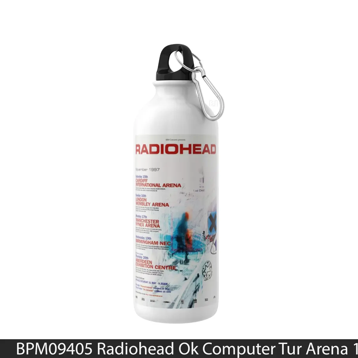 Botol Radiohead Ok Computer Tur Arena 1997 - Music Sport Bottle