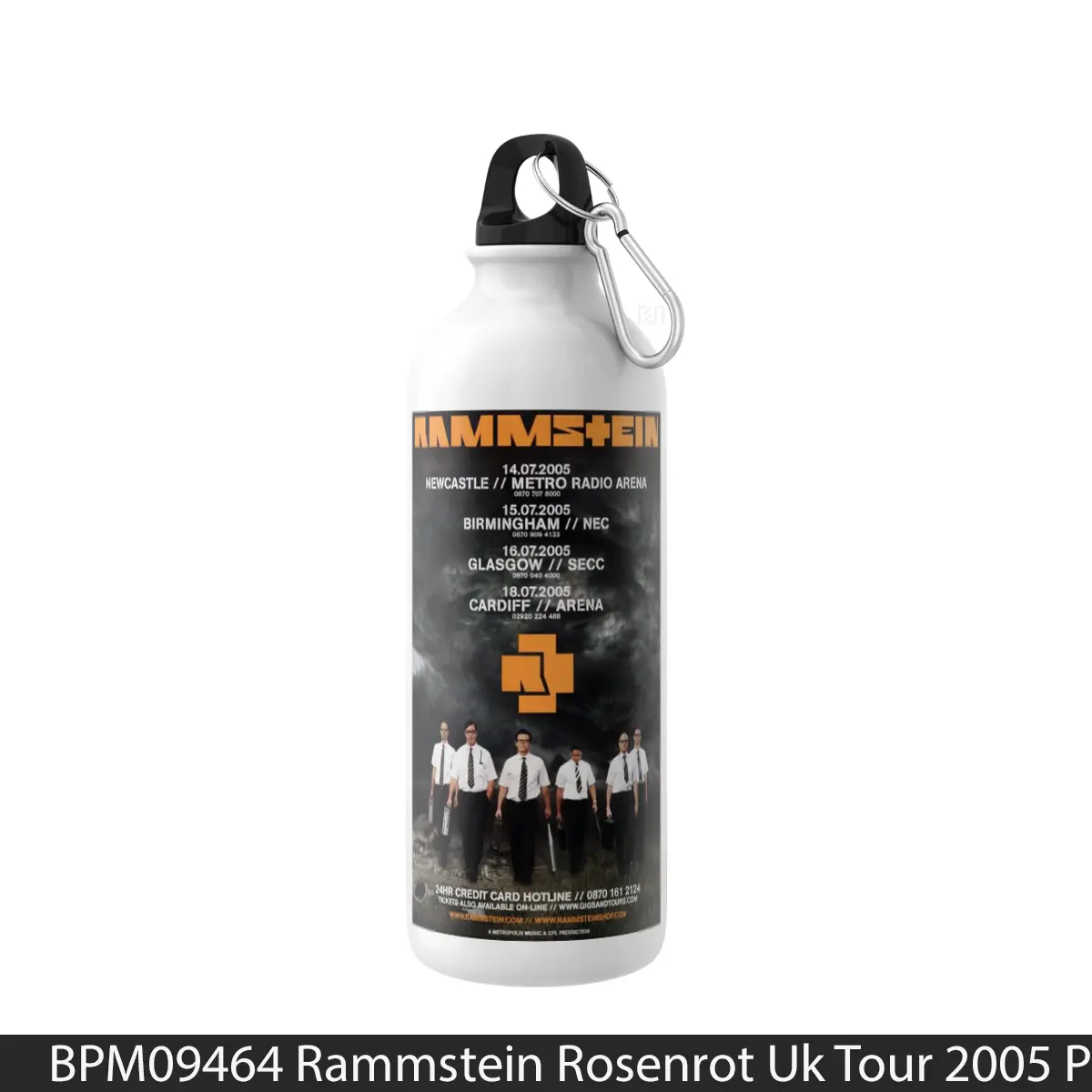 Botol Rammstein Rosenrot Uk Tour 2005 - Music Sport Bottle