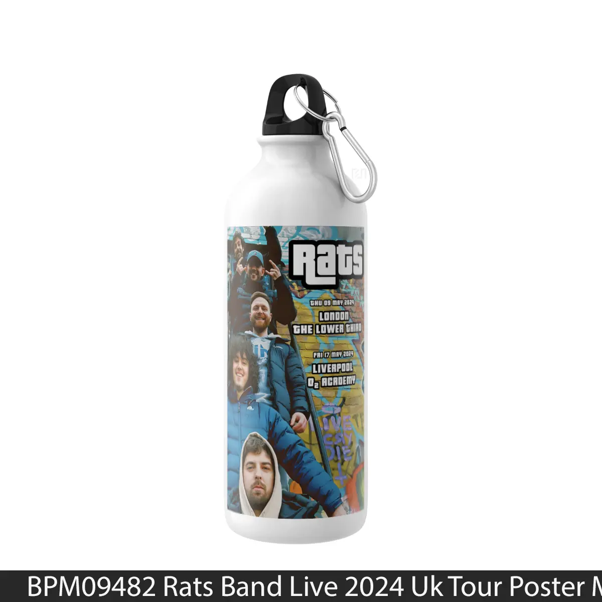 Botol Rats Band Live 2024 Uk Tour - Music Sport Bottle