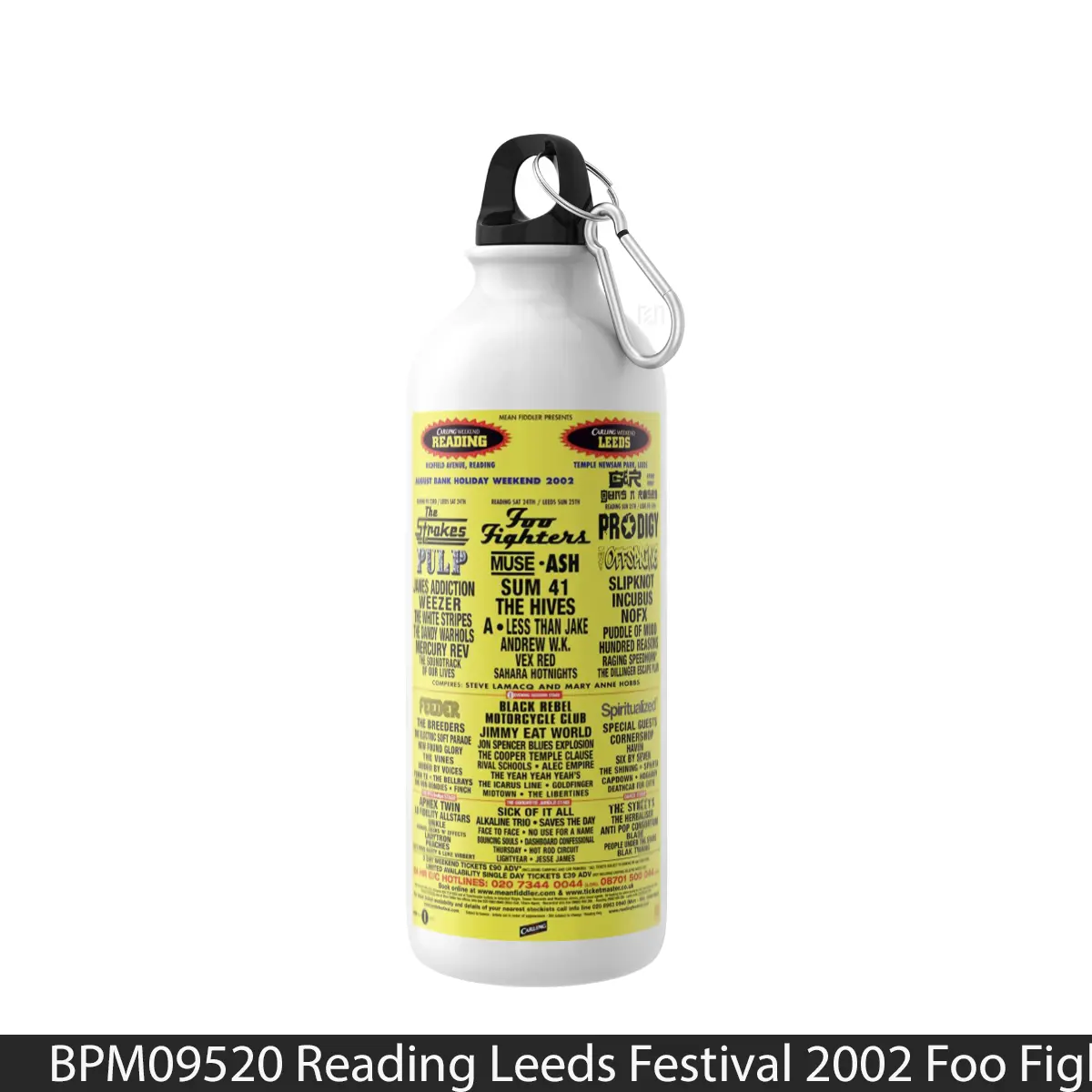 Botol Reading Leeds Festival 2002 Foo Fighters - Music Sport Bottle