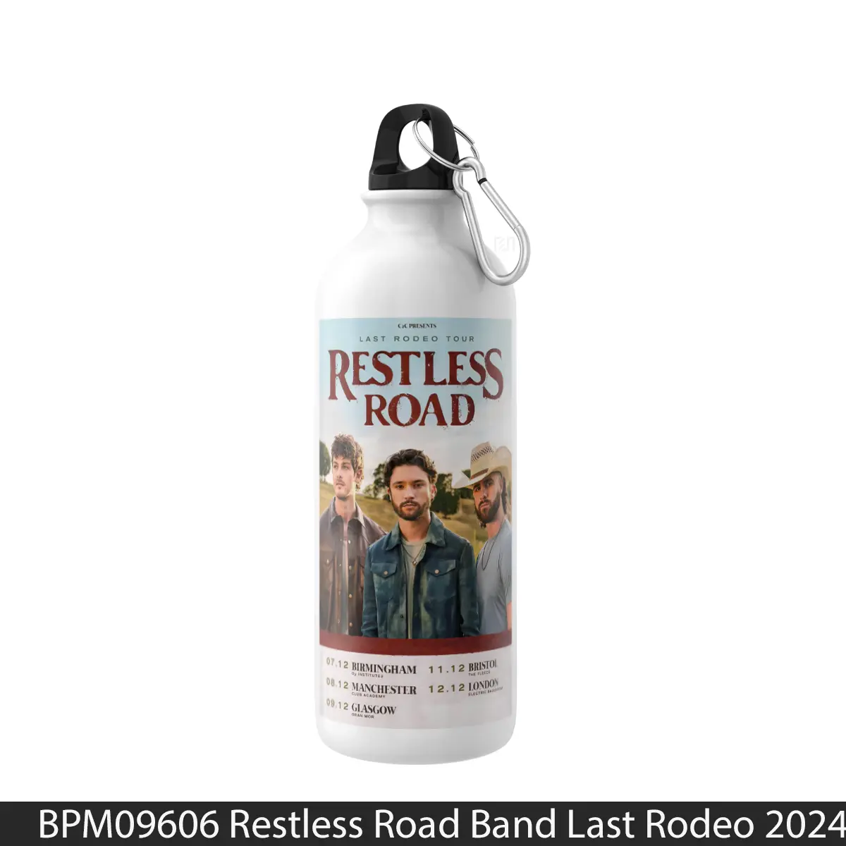 Botol Restless Road Band Last Rodeo 2024 Uk Tour Poste - Music Sport Bottle