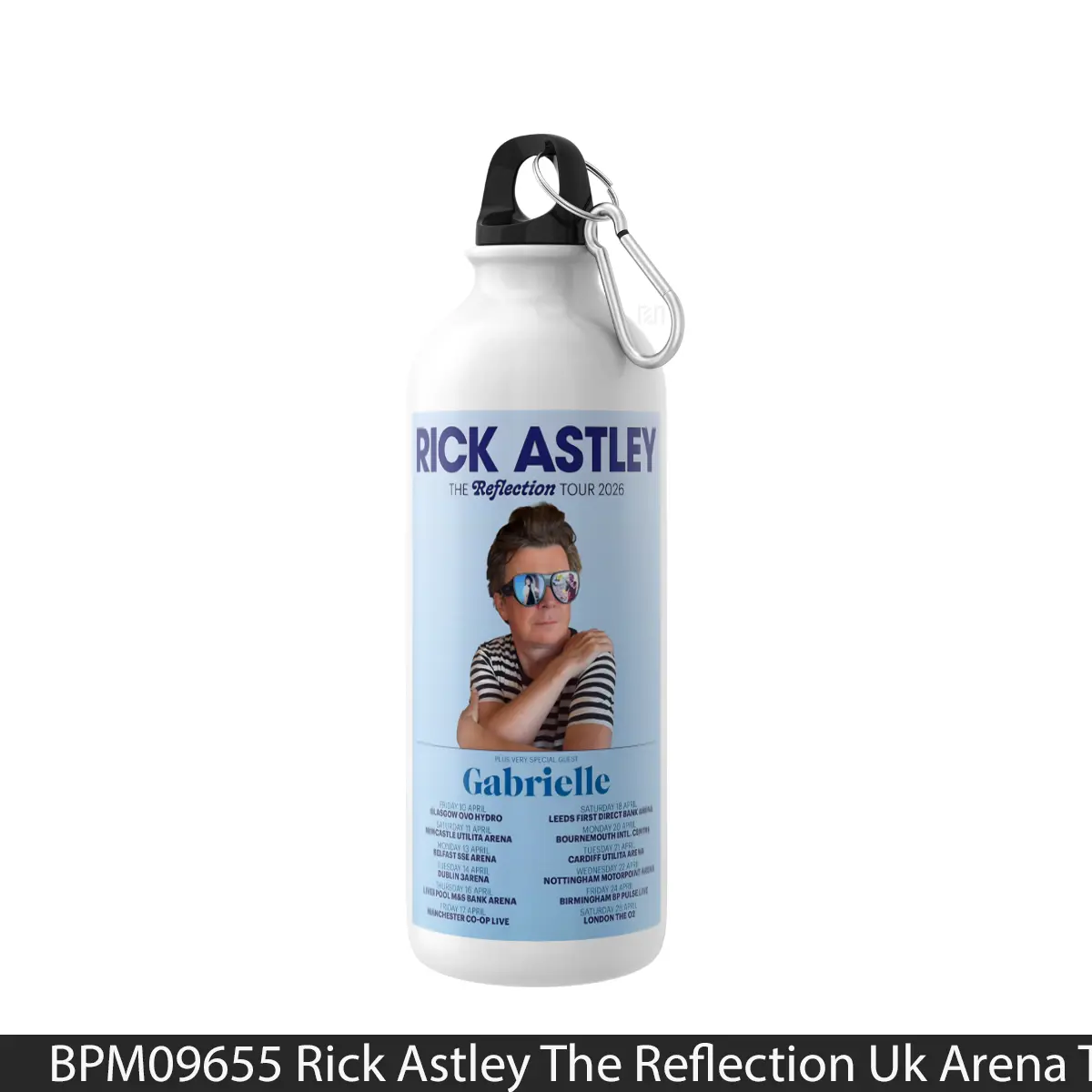 Botol Rick Astley The Reflection Uk Arena Tour 2026 - Music Sport Bottle