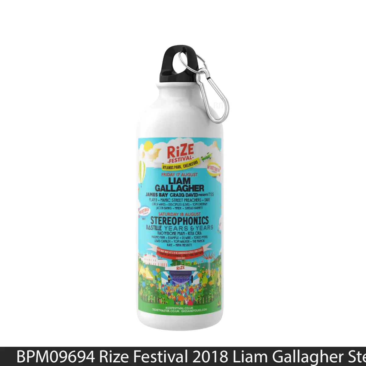 Botol Rize Festival 2018 Liam Gallagher Stereophonics - Music Sport Bottle