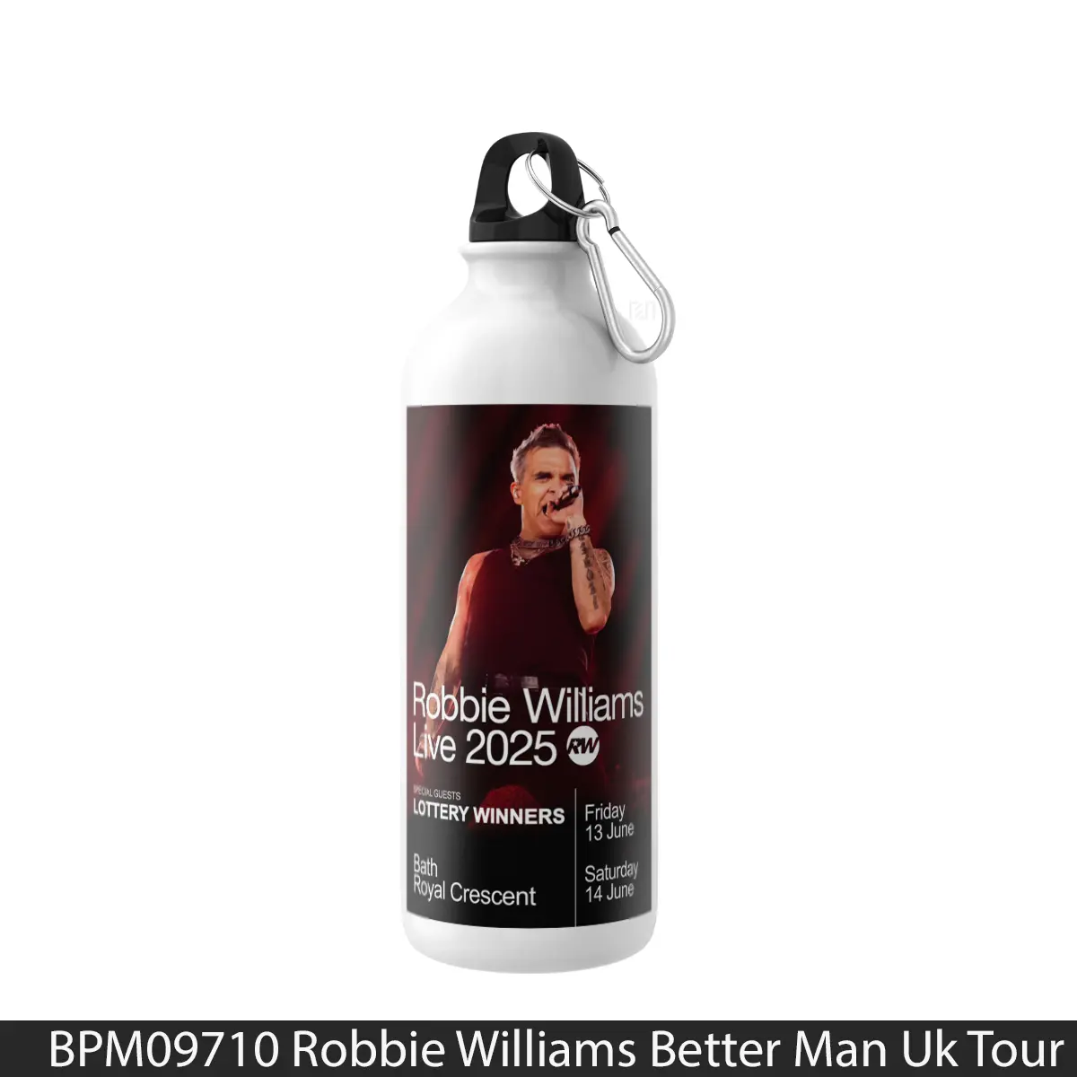 Botol Robbie Williams Better Man Uk Tour 2025 Bath Royal Crescent - Music Sport Bottle