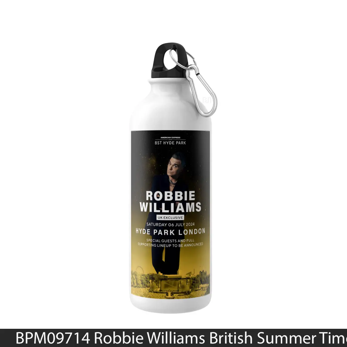 Botol Robbie Williams British Summer Time London Hyde Park - Music Sport Bottle
