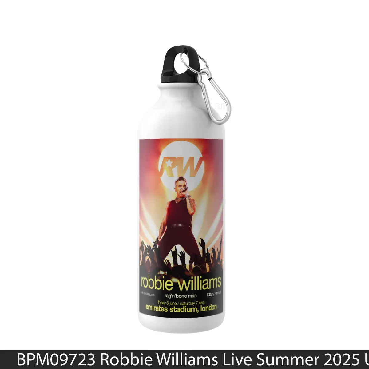 Botol Robbie Williams Live Summer 2025 Uk Tour - Music Sport Bottle