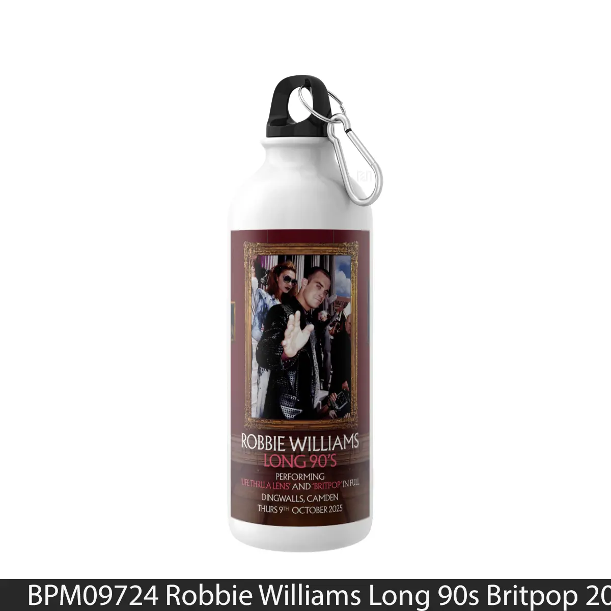 Botol Robbie Williams Long 90S Britpop 2025 Tour - Music Sport Bottle