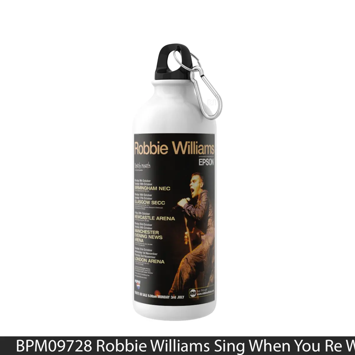 Botol Robbie Williams Sing When You Re Winning - Music Sport Bottle