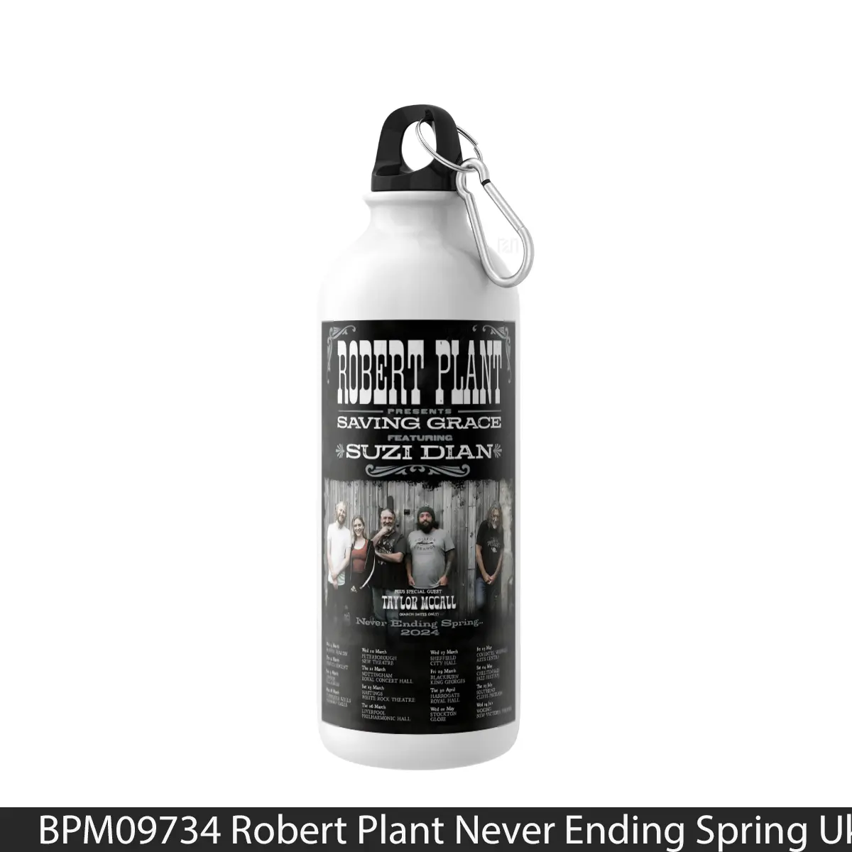 Botol Robert Plant Never Ending Spring Uk Tour 2024 - Music Sport Bottle