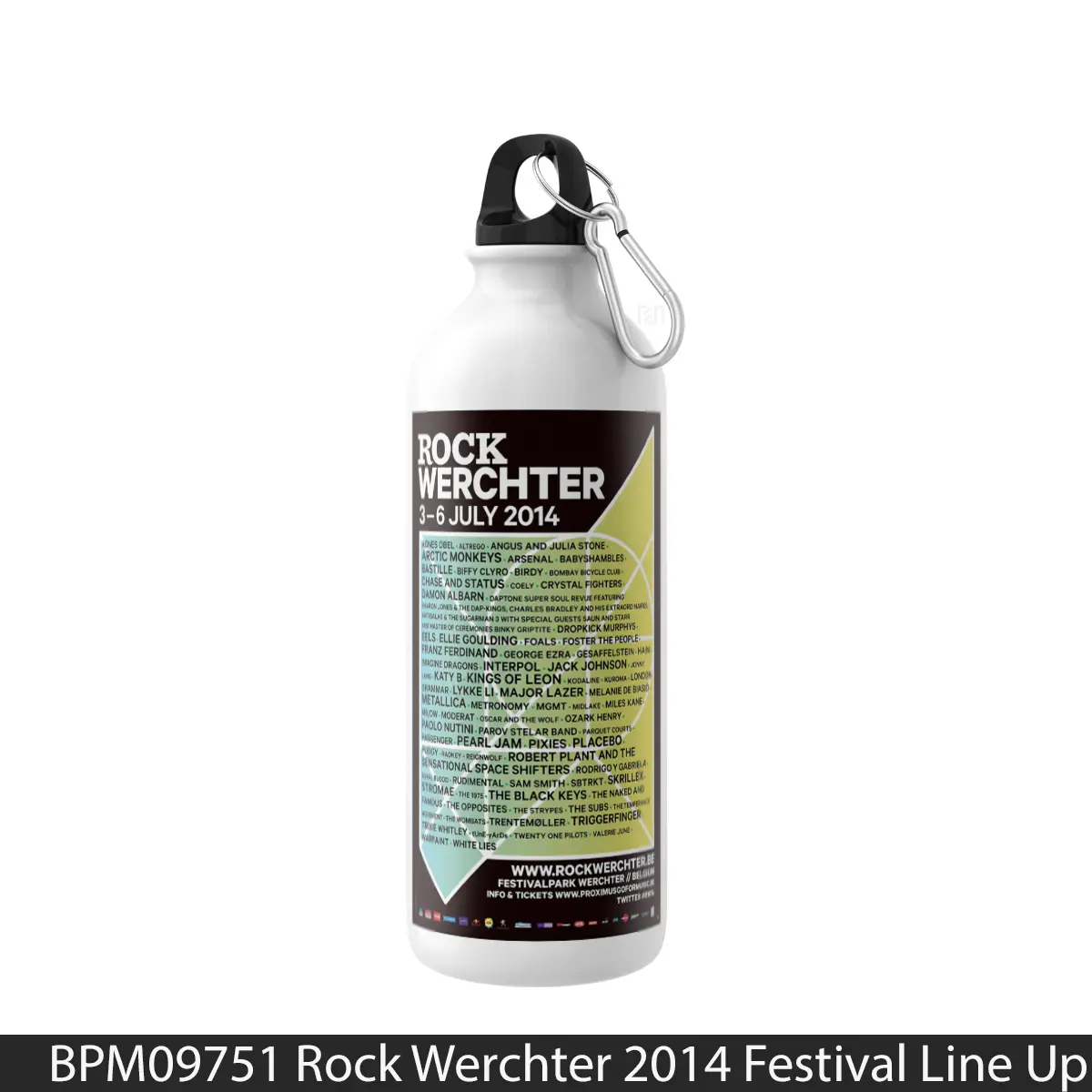 Botol Rock Werchter 2014 Festival Line Up - Music Sport Bottle