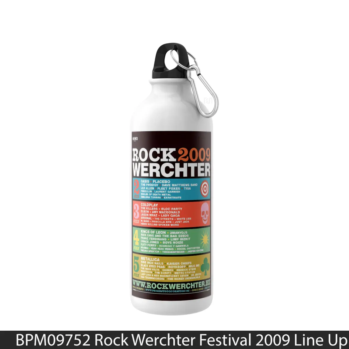 Botol Rock Werchter Festival 2009 Line Up - Music Sport Bottle