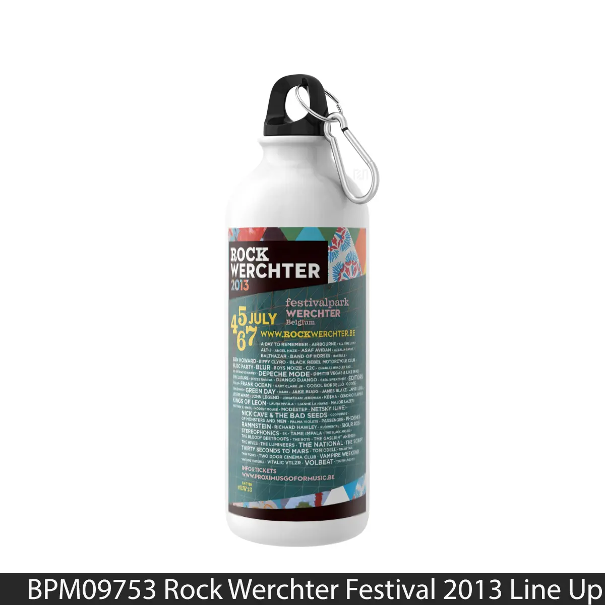 Botol Rock Werchter Festival 2013 Line Up - Music Sport Bottle