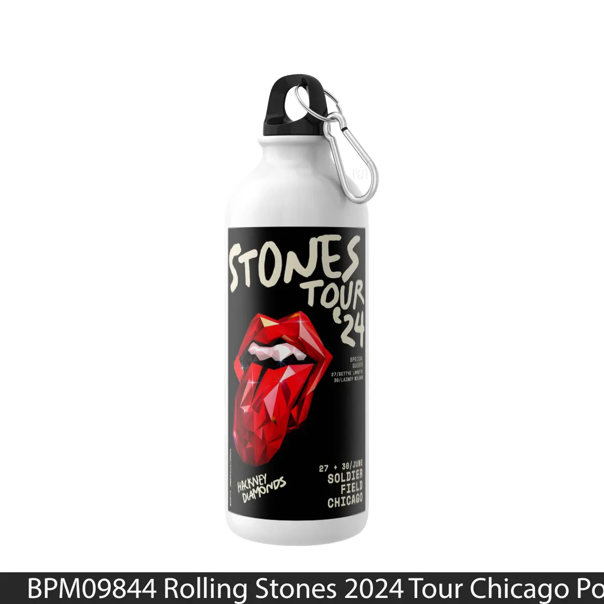 Botol Rolling Stones 2024 Tour Chicago - Music Sport Bottle