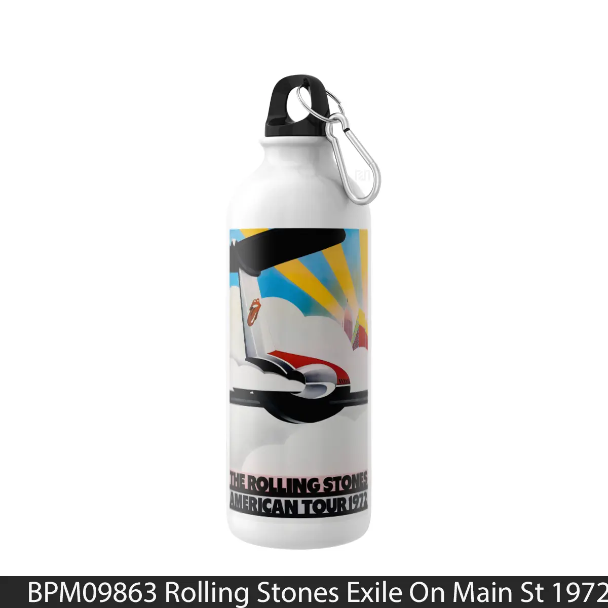 Botol Rolling Stones Exile On Main St 1972 American Tour - Music Sport Bottle