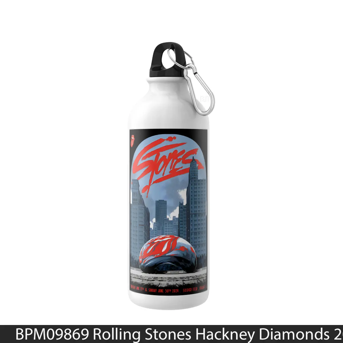 Botol Rolling Stones Hackney Diamonds 2024 Tour - Music Sport Bottle