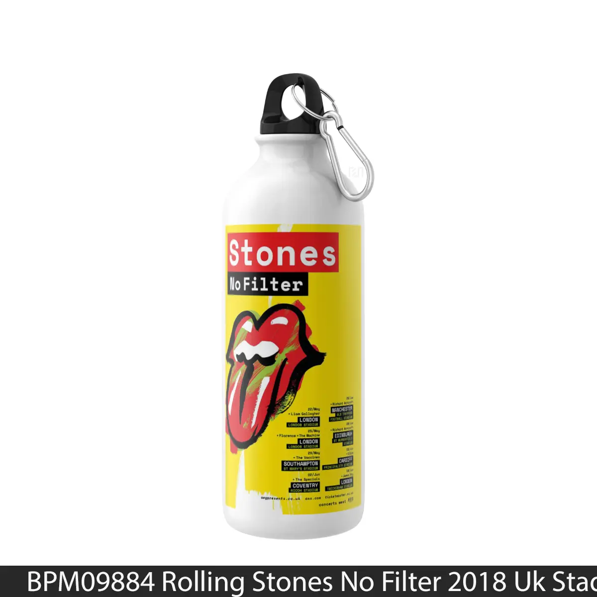 Botol Rolling Stones No Filter 2018 Uk Stadium Tour Post - Music Sport Bottle