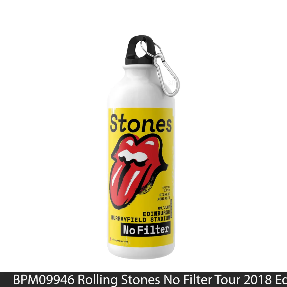 Botol Rolling Stones No Filter Tour 2018 Edinburgh Murrayfield - Music Sport Bottle