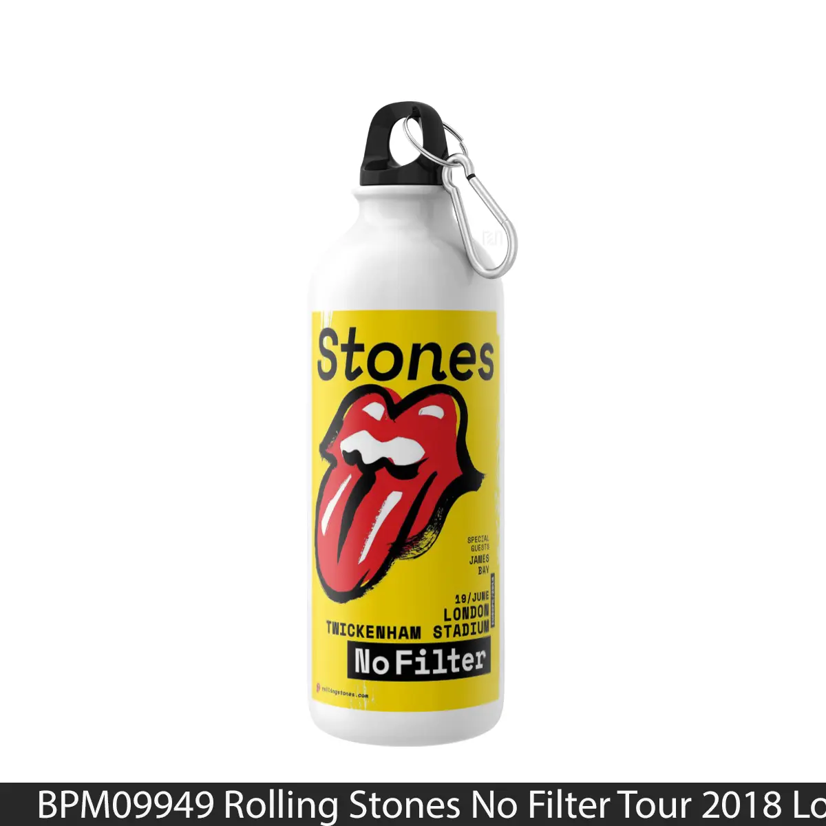 Botol Rolling Stones No Filter Tour 2018 London Twickenham Stadium - Music Sport Bottle