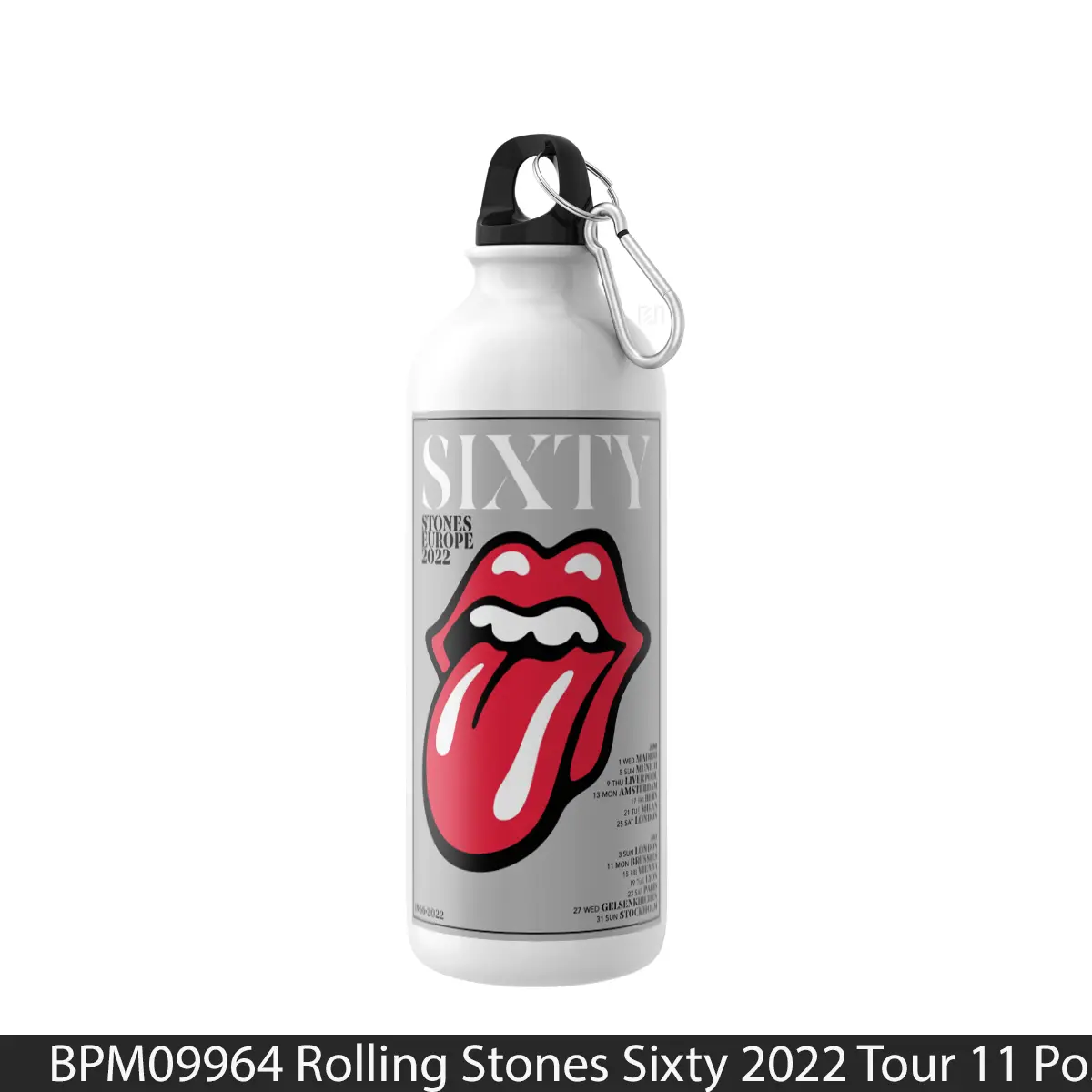 Botol Rolling Stones Sixty 2022 Tour 11 - Music Sport Bottle